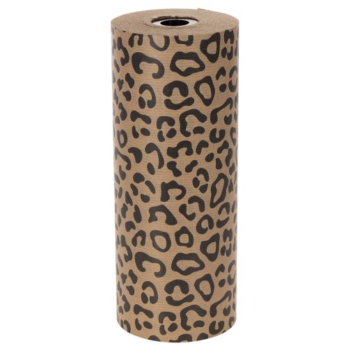 Manchetpapir, leopardmønster, rulle 25 cm 100 m, gaveindpakning | Floristik24.dk