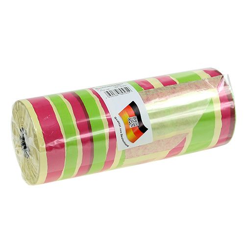 Floristik24 Manchetpapir 25cm Stribemønster 100m