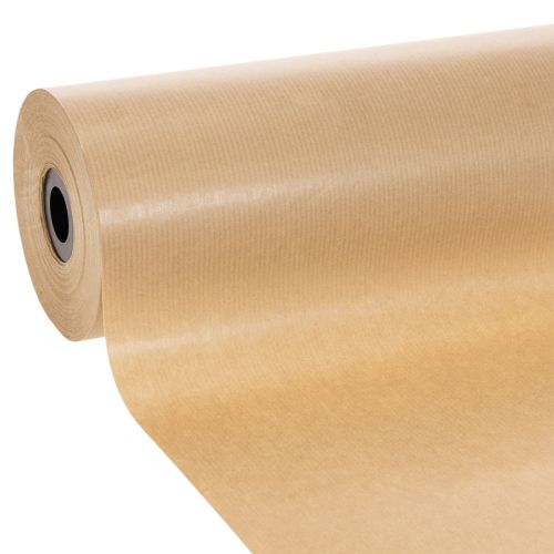 Naturlig kraftpapir manchetpapirrulle 25 cm 100 m dekorativt papir købe | Floristik24.dk