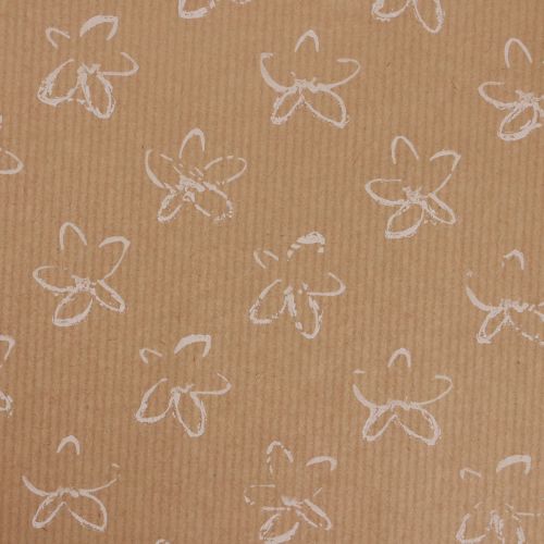 Floristik24 Manchetpapir silkepapir naturlige blomster 25cm 100m