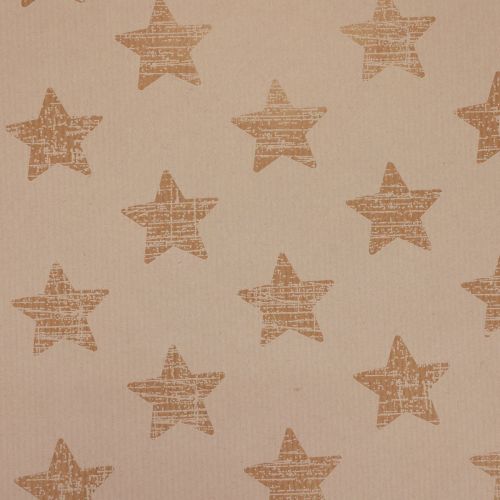 Floristik24 Manchetpapir silkepapir hvide stjerner 25cm 100m