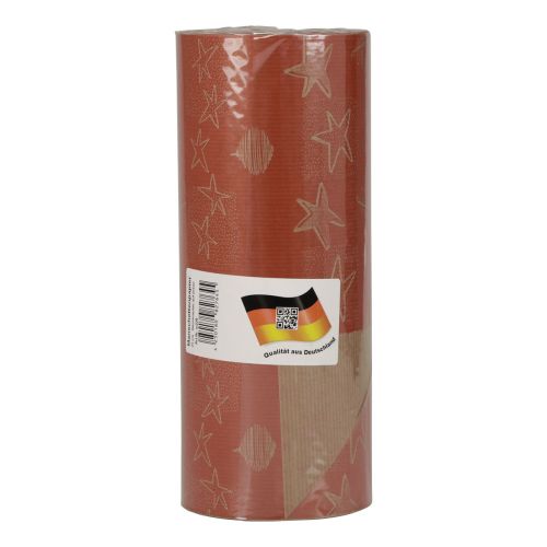 Artikel Manchetpapir silkepapir rødt stjernepapir 25cm 100m