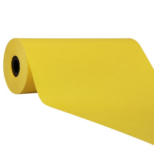 Manchetpapir, indpakningspapir, gult silkepapir 25cm 100m