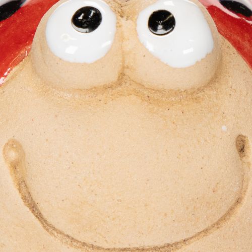 Artikel Dekorativ keramikfigur af mariehøne til munter havedekoration og vindueskarme, 7 cm, 3 stk.