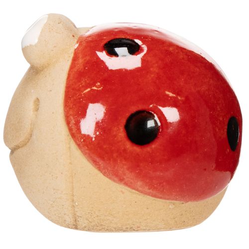 Artikel Dekorativ keramikfigur af mariehøne til munter havedekoration og vindueskarme, 7 cm, 3 stk.