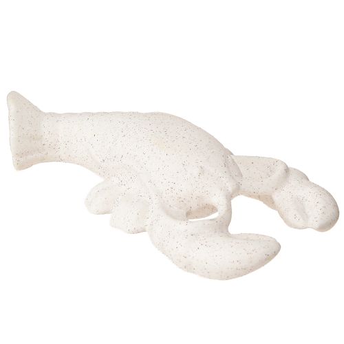 Floristik24 Maritim Dekoration Figur Keramik Hummer Hvid 17,5×9×3cm