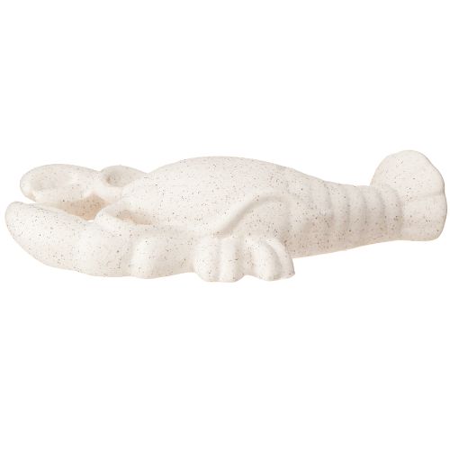 Artikel Maritim Dekoration Figur Keramik Hummer Hvid 17,5×9×3cm