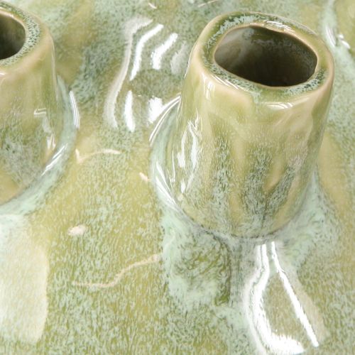 Artikel Maritim Dekorationsvase Coral Design Lysegrøn Ø14,5cm H14cm