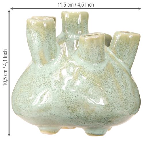 Artikel Maritim Dekorationsvase Coral Optik Lysegrøn Ø11,5cm H10cm