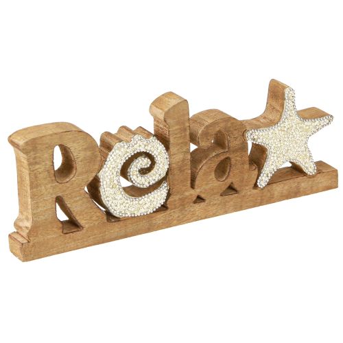 Maritim borddekoration “Relax” stativ mangotræ 28×10cm