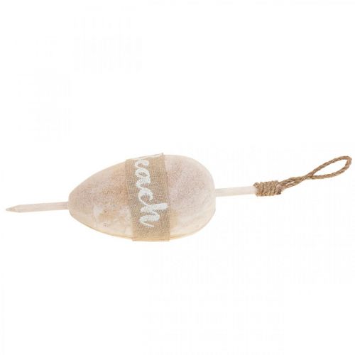 Floristik24 Maritim dekorationsbøje, hængende dekorationsbøje “Beach” 27×8,5cm