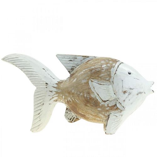Floristik24 Maritim dekoration fisk træ træfisk shabby chic 28×15cm