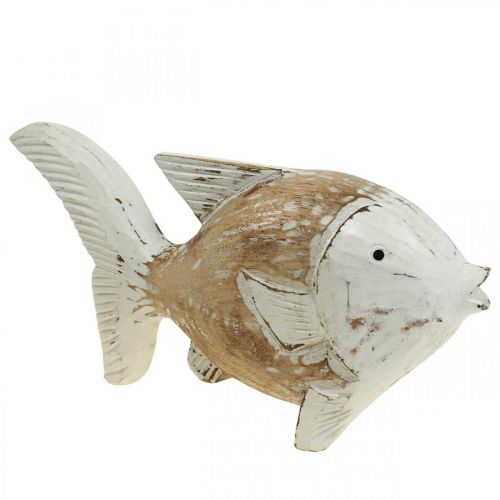 Floristik24 Maritim dekoration fisk træ træfisk shabby chic 28×15cm