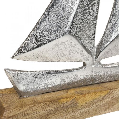 Floristik24 Maritim dekoration, dekorativt sejlbådsmetal, dekorativt skib H16,5cm