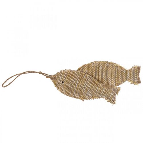 Artikel Maritimt hængende dekorationsvedhæng deco fisk til ophæng H32cm