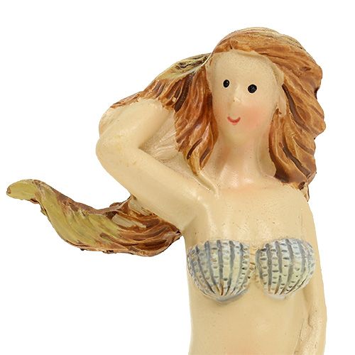 Dekorativ figur havfrue blå 6cm - 9,5 cm 3stk | Floristik24.dk