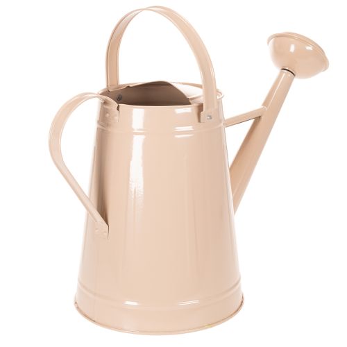 Dekorativ vandkande i metal, sandfarvet vintage design, til planter og tørrede blomster, 50×22,5×39 cm | Floristik24.dk