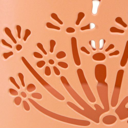Artikel Metal dekorativ vandkande med mælkebøtte orange H12cm 2stk