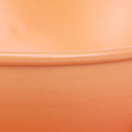Artikel Metal dekorativ kop orange Ø11,5cm H6cm med underkop 2 stk