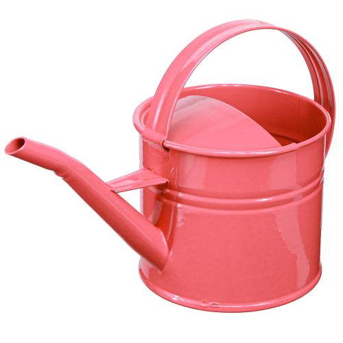 Floristik24 Metal vandkande dekorativ pink urtepotte 28x13x17cm 1,25l