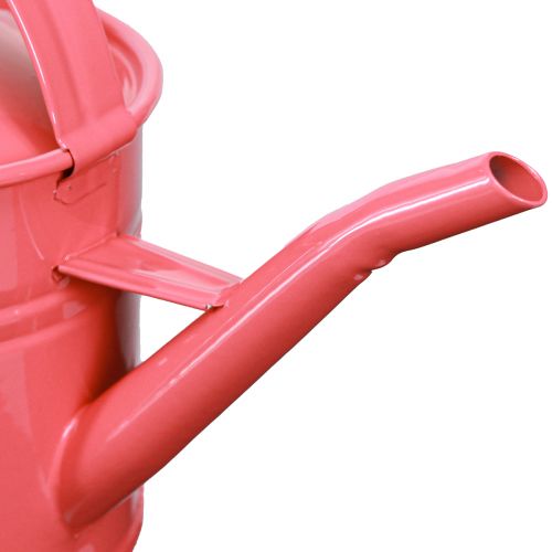 Artikel Metal vandkande dekorativ pink urtepotte 28x13x17cm 1,25l