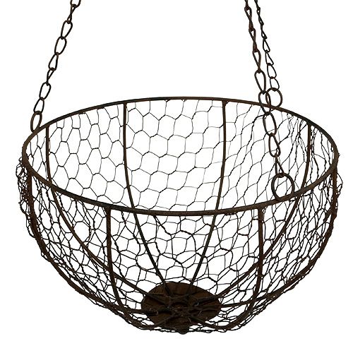 Floristik24 Metal kurv sæt med 2 til hængende Ø17.5cm - Ø22.5cm