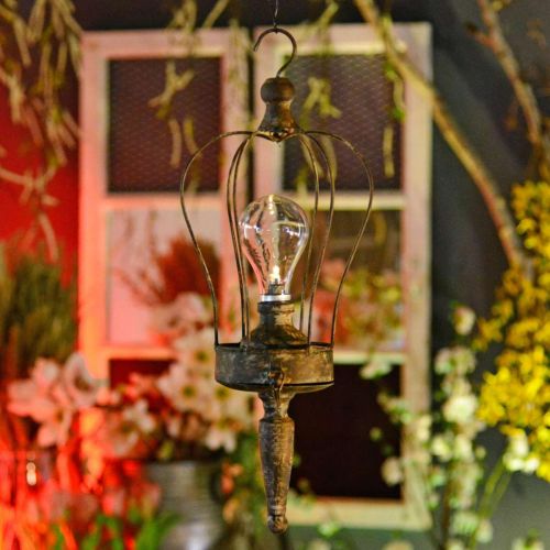 Artikel LED lanterne, dekorativt lys antik look Ø16cm H43cm