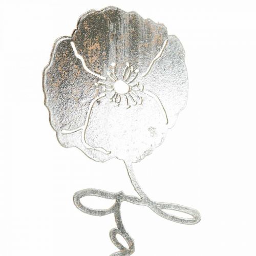 Floristik24 Metal deco-blomst træstativ med bogstavet "Familie" H40cm
