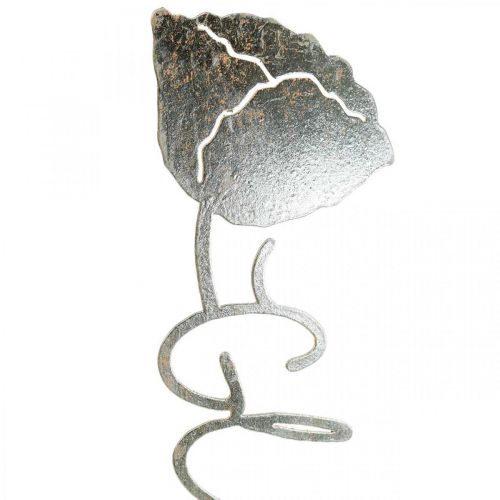 Floristik24 Metal deco-blomst træstativ med bogstavet "Happiness" H40cm