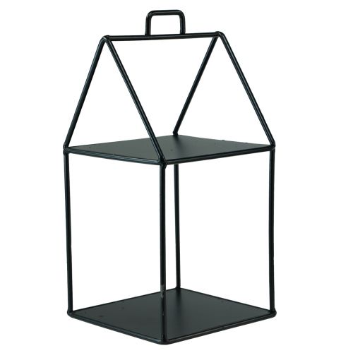 Floristik24 Metal dekorative huse sort vintage H28/50cm sæt af 2
