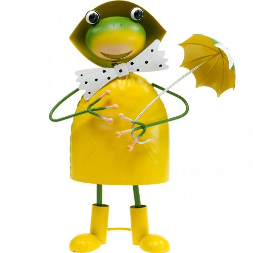 Floristik24 Frø dekorativ figur havedekoration regnfrø metal H35cm