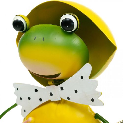 Floristik24 Frø dekorativ figur havedekoration regnfrø metal H35cm