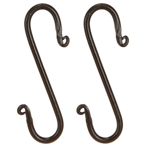 Artikel Metalkrog S krog til dekoration i sort 8cmx15cm 2stk