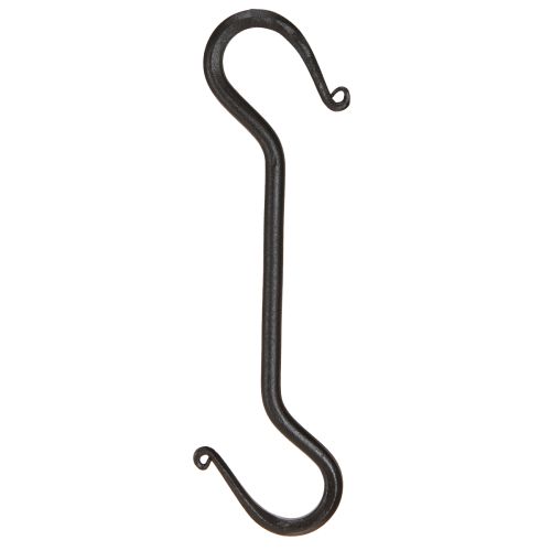 Metalkrog Sort krog til pynt til ophæng 21cm 2stk