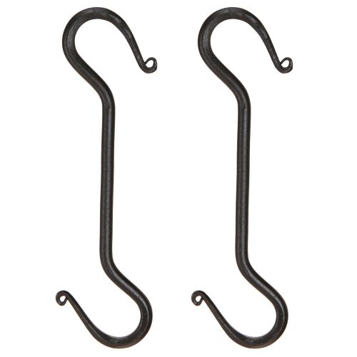 Artikel Metalkrog Sort krog til pynt til ophæng 21cm 2stk