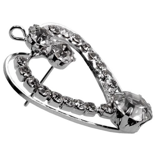 Floristik24 Metal hjerter sølv 3cm 6stk