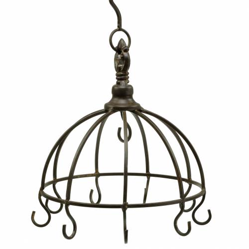 Floristik24 Køkken bøjle metal krone antik Ø22cm H28cm
