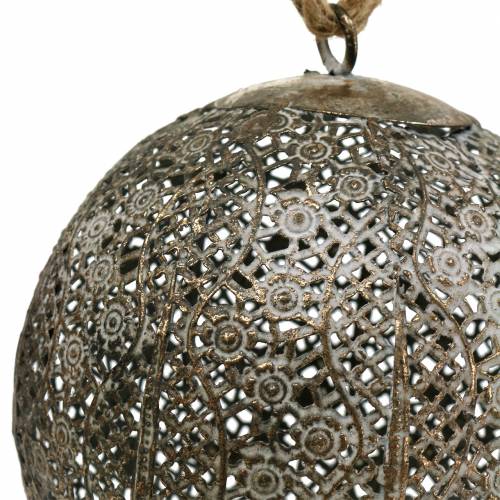 Artikel Metalbold antik til ophæng Ø10,5cm