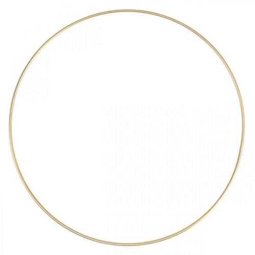 Floristik24 Metalring dekorering Scandi ring deco loop gylden Ø25cm 4stk