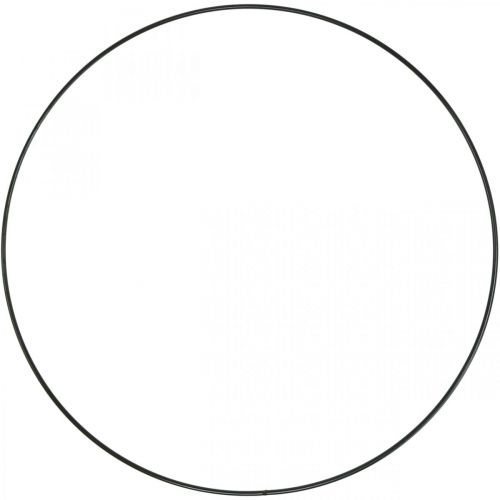 Artikel Metalring Dekorativ Ring Scandi Ring Dekorativ Løkke Sort Ø40cm 4 Stk