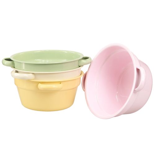 Artikel Metalskål Dekorationsskål Pastelfarvet Ø17cm H8cm 4stk