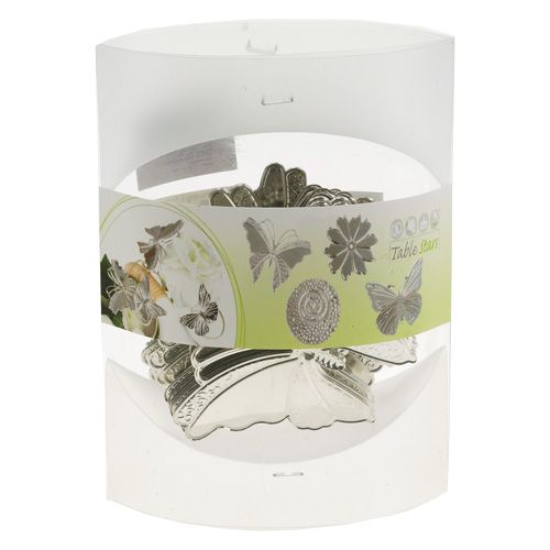 Floristik24 Metal sommerfugle sølv 6,5 cm 25stk