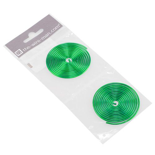 Artikel Metalsnegletråd snegle æblegrøn 2mm 120cm 2stk
