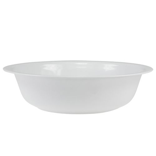 Artikel Metal skål hvid skål emalje look Ø36cm H9,5cm
