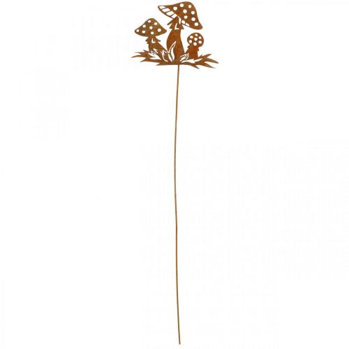 Floristik24 Efterårsstik paddehatte, metaldekoration, blomsterprop patina 39cm