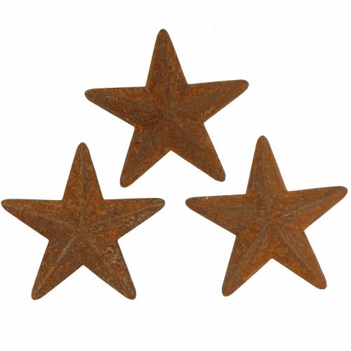 Floristik24 Stjerne patina metal 5cm 24 stk