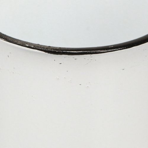 Artikel Metalkop Plantekop Metal Hvid Sort Ø9cm 4stk