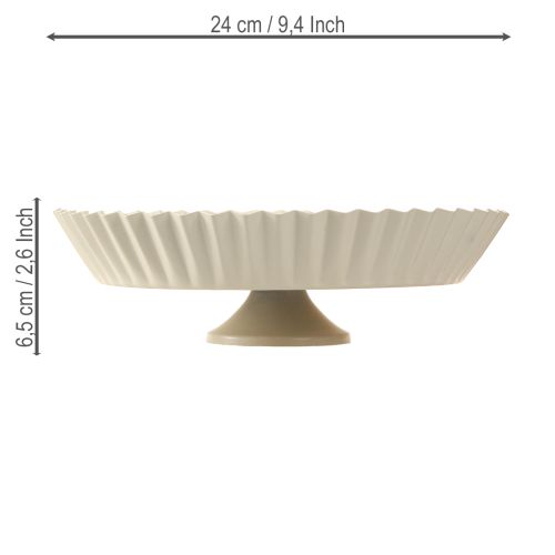 Artikel Metalplade grå retro dekorativ tallerken med basismetal Ø24cm 2 stk.