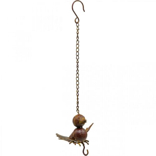 Metal fuglehave foderstation fugle rist dekoration 13cm