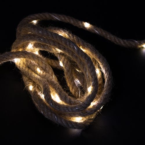 Floristik24 Micro LED lyskæde med ledning indendørs varm hvid 390 cm